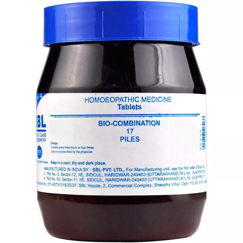 SBL Bio-Combination 17 Tablet Homeopathy Medicines 450gm - $68.37 CAD