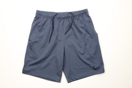 Vintage Nike Mens Large Travis Scott Mini Swoosh Above Knee Shorts Steel Blue - £30.97 GBP