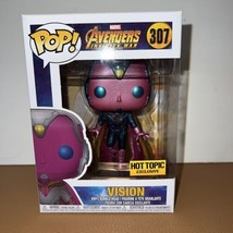 Funko POP! Vision Marvel Avengers Infinity War 307 Hot Topic Exclusive NEW - £30.76 GBP