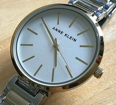 Unused Anne Klein AK/3111 Lady 30m Dual Tone Analog Quartz Watch~New Battery - £10.45 GBP