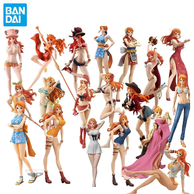  genuine one piece anime figure nami shiny venus bwcf action figure toys for boys girls thumb200
