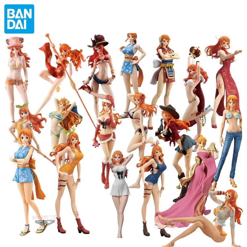 BANDAI Genuine One Piece Anime Figure Nami Shiny Venus BWCF Action Figur... - £38.24 GBP+