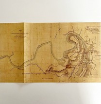 Map Brown&#39;s Ferry Tenn Civil War Reproduction 14 x 8.25&quot; Military Histor... - $28.00 CAD