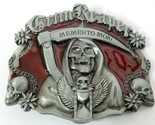 Red Grim Reaper Belt Buckle Metal BU186 - £8.59 GBP