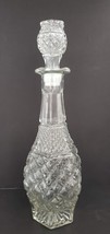 Anchor Hocking Clear Glass Wexford Diamond Wine/Whiskey Decanter With Stopper - £17.00 GBP