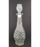Anchor Hocking Clear Glass Wexford Diamond Wine/Whiskey Decanter With St... - $21.46