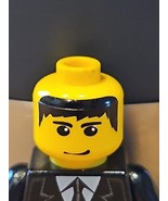 LEGO Pirates Minifigure Head Yellow Male Black Hair - $36.63 MXN