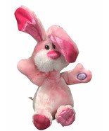 Dan Dee Pink Sitting Easter Bunny Rabbit Animated Wiggles to Hop Hop Hop... - £11.81 GBP