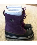 Sorel Carnival Purple Fuchsia Floral Winter Waterproof Boots Womens Size 6 - €68,77 EUR