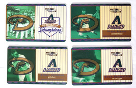 Arizona Diamondbacks COMPLETE SET OF 4 Bank One Collectors Cards DBacks 2000 SGA - £24.63 GBP