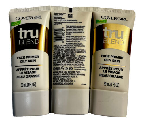 (Pack Of 3) COVERGIRL  Tru Blend Face Primer Oily Skin (1 Oz Each) NEW - $14.82
