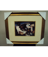 Star Creations Framed Watercolor Print ~ Picnic At Night, Free Shipping! - $27.37 CAD