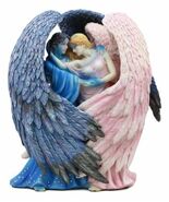 Sheila Wolk Art Day Surrendering Unto Night Celestial Angels Statue 9.5&quot;H - $107.66 CAD