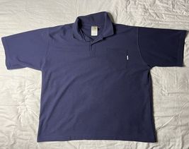 Carhartt Polo Shirt Men’s Size XL Blue K27NVY Shirt Sleeve Loose Fit Pocket - $15.00