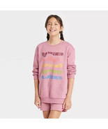 Art Class Girl&#39;s Old Rose Graphic Sweatshirt - FOLLOW YOUR DREAMS - Size... - $7.57