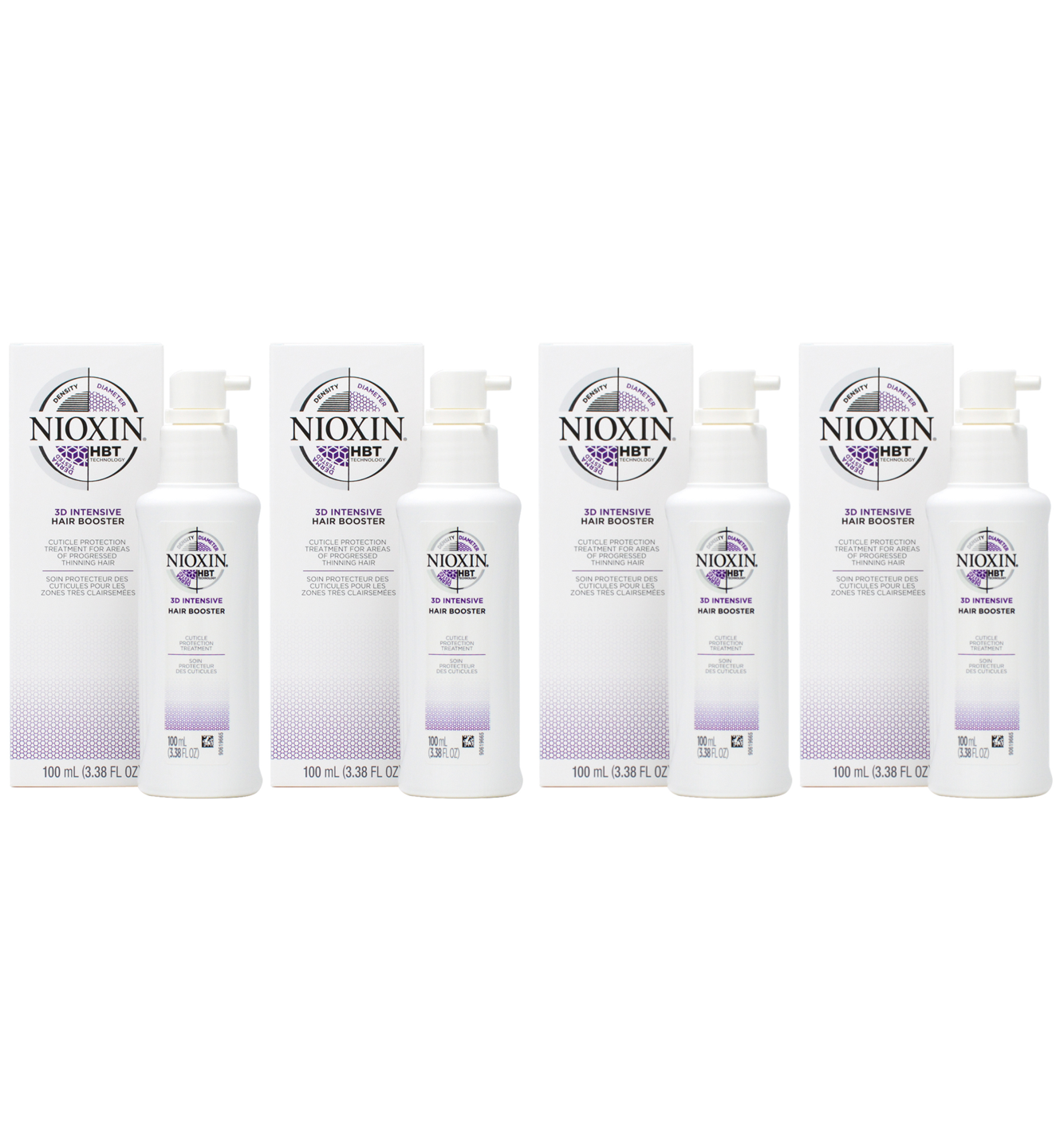 Primary image for Nioxin Intensive Hair Therapy Booster 3.38 oz X 4PCS