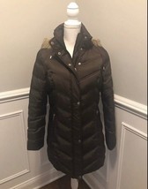 Kenneth Cole New York Women’s Faux Fur Hood Puffer Jacket Brown Size M - £23.29 GBP