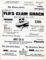 Flo&#39;s Clam Shack Menu Middletown Rhode Island  - £14.01 GBP