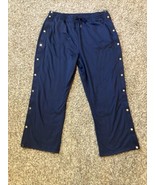 Fabletics Tear Away Track Pants Womens XXL 2XL Navy Blue 42x29 Gym Worko... - £23.54 GBP