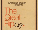 The Great Rip Off Menu Northfield Illinois Chef Louie Beaver 1980&#39;s - £22.27 GBP