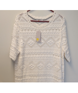 NWT Boden Claudia Womens Ivory Textured Knit Short Sleeve Dress Size US ... - $59.39
