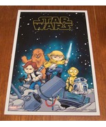 STAR WARS Marvel Comics Luke Skywalker LITHO GLOSSY PROMO POSTER ART NYCC - $20.37 CAD