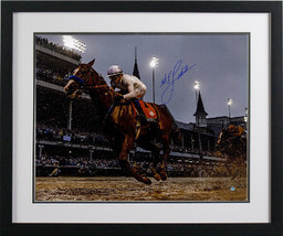 Mike E. Smith signed Justify 2018 144th Kentucky Derby 16x20 Photo Custo... - £164.03 GBP