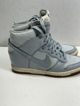 Nike Dunk Sky High Wedge Women’s Gum Sole Essential Grey Denim Size 8.5 READ - £34.63 GBP