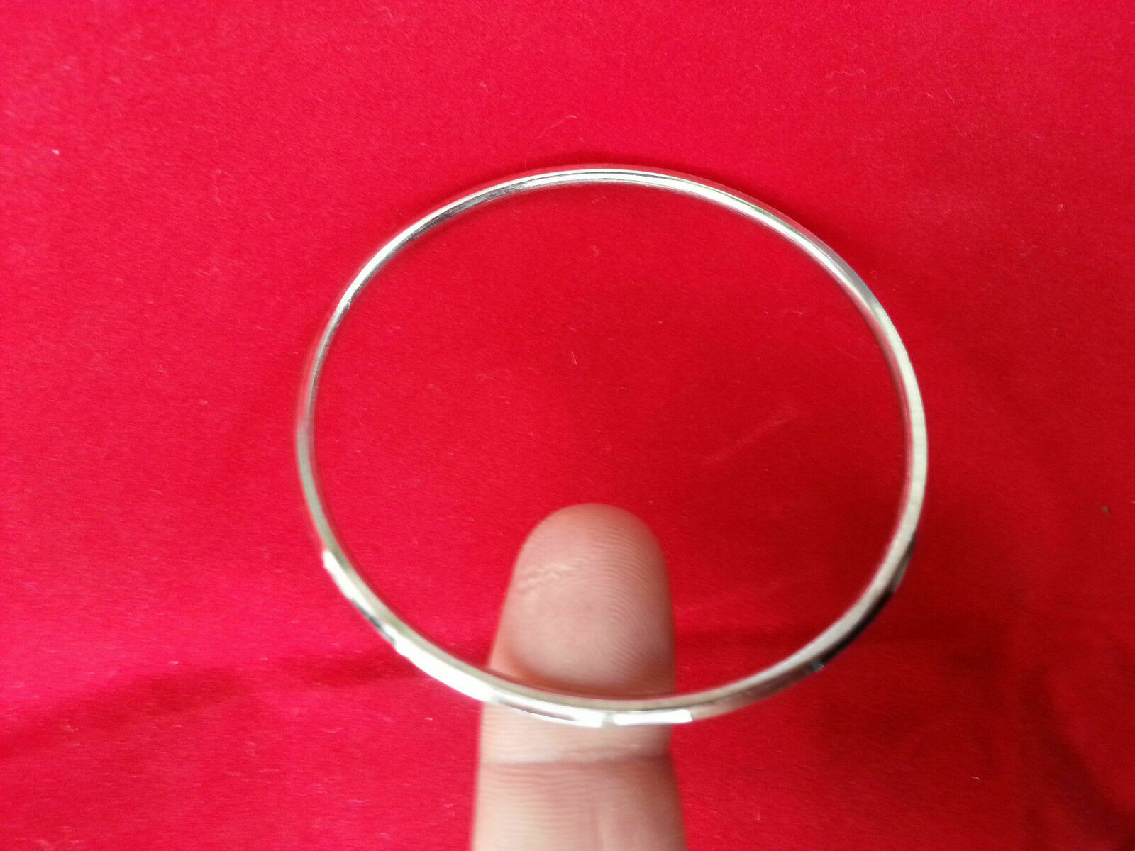 Stunning Stainless Steel Silver Tone Thin Sikh Singh Kaur Khalsa Kara Bangle M10