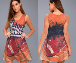 New England Patriots Vibrant Sublime Print A line Dress - $24.97+