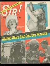 SIR! MAGAZINE AUG 1956-BRUTAL ARAB JUSTICE-CHEESECAKE VG - $61.11