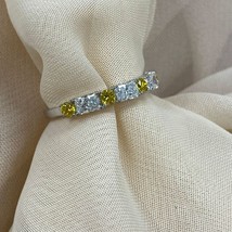 1.00 Karat Runde Strahlender Kunstdiamanten Grown Diamant Ehering 14k We... - $29,871.72 MXN