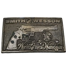 Belt Buckle Smith and Wesson Worlds Finest Handgun Revolver Gun Pistol Firearm - £10.32 GBP