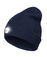 Winter Knitted Beanie Hat w/ Light USB Rechargeable LED Headlight Cap Un... - £15.89 GBP