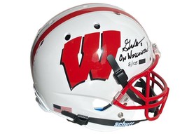 GRAHAM MERTZ Autographed &quot;On Wisconsin&quot; Badgers Full Size Helmet PANINI ... - £209.78 GBP