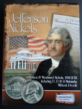 Cornerstone Jefferson Nickel Nickels Coin Folder 1938-2012 PDS Album Book - £21.54 GBP