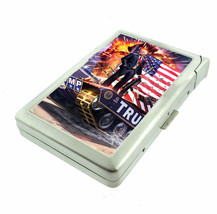 Donald Trump L6 100&#39;s Size Cigarette Case Built in Lighter Metal Wallet - £17.22 GBP