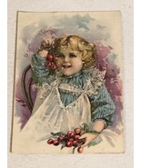 Hubbard Sewing Machines Victorian Trade Card Clinton Massachusetts VTC1 - $6.92