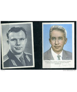 Russia//USSR 3 Postal cards Cosmonauts Gafarin Feoktistov  Egorov - $2.97