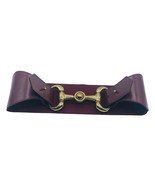 Stretch Belt with Gold Tone Bit Buckle Women&#39;s Small Made in USA - $415.71 MXN