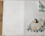 Set of 2 Same Fabric Printed Reversible Kitchen Placemats(13x19&quot;)FALL PU... - $14.84
