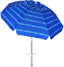 AMMSUN Beach Umbrellas for Sand Heavy Duty Wind Portable, 6.5 Ft Beach Umbrella  - £50.43 GBP