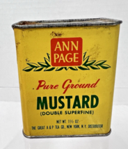 Vintage Ann Page Mustard Double Superfine Seasoning Spice Tin 1 1/2 oz - $341.20 MXN