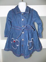 Disney&#39;s Mickey &amp; Minnie Mouse Denim Long Sleeve Dress Size 2T Girl&#39;s EUC - $23.93 CAD
