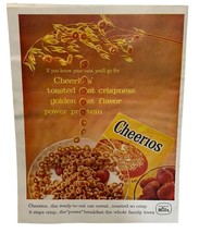 Cheerios Cereal Print Ad Vintage 1958 General Mills Toasted Oats Breakfast - £13.55 GBP