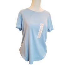 St Johns Bay T shirt Top Blouse Size L Womens Short Sleeve Round Neck Li... - £10.31 GBP