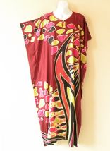 KD89 Maroon Women Kaftan Caftan Batwing Tunic Abaya Dolman Maxi Dress - ... - $29.90