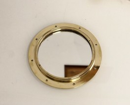 Mirror Industrial Maritime theme Wall Mount Brass Metal Antique Porthole - £96.45 GBP