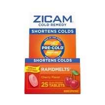 Zicam Cold Remedy Zinc Rapidmelts, Cherry Flavor, Homeopathic, Cold Shor... - $16.00