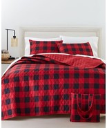 Martha Stewart Collection 4-Piece Quilt Bag Set Size Full/Queen Color Re... - £54.37 GBP